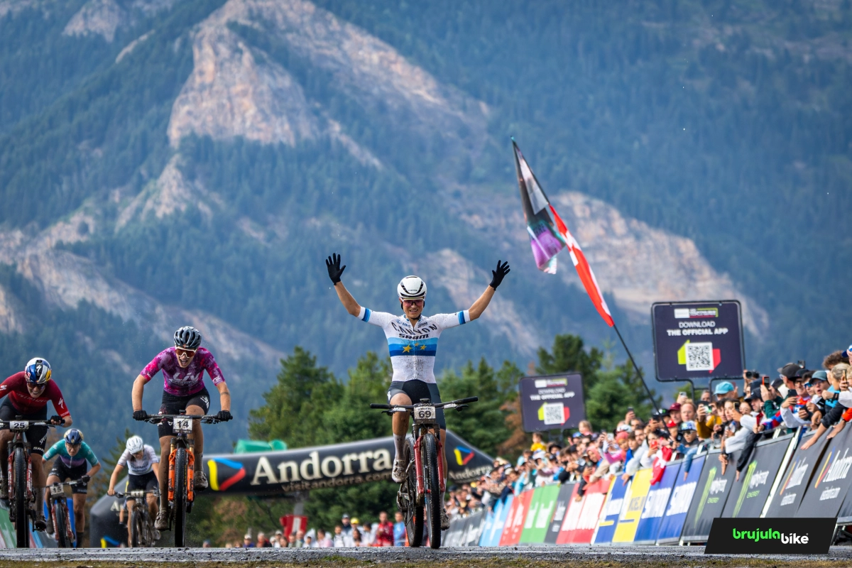 Jenny Rissveds conquista su primera victoria en Andorra tras una tormenta sorpresa