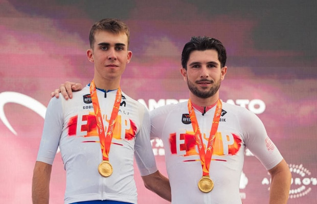 Benjamín Noval conquista su cuarto maillot de campeón de España de 2026 y Hugo Franco reina en sub23