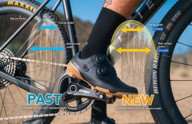 Shimano redesigns its cycling shoes to fit a wider range of foot shapes