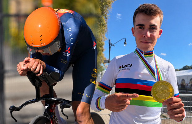 Benjamín Noval makes history and is crowned Junior Time Trial World Champion