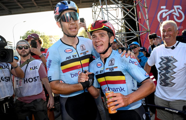 "No es realista": el entrenador de Van Aert explica por qué no puede esperar a Evenepoel si quiere ganar el Mundial