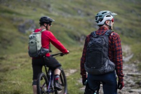 The EVOC Trail Pro backpack comes with the new Liteshield Plus back protector