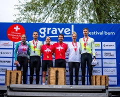 Lars Forster y Lea Huber se convierten en los primeros campeones de Suiza de Gravel en una carrera dominada por el MTB