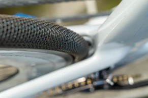 This metal tyre is airless and has been developed in collaboration with NASA