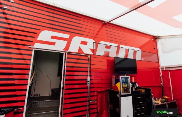 We get inside the SRAM World Cup truck