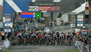 Mathias Fluckiger wins the Short Track in Leogang