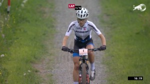 Loana Lecomte continues on another level and wins the XCO World Cup in Leogang