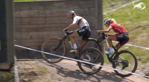 Loana Lecomte continues on another level and wins the XCO World Cup in Leogang