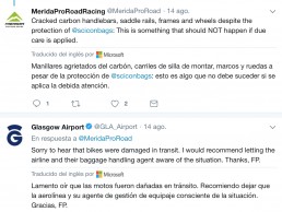 Viajar con 2 bicis y que te rompan una y te pierdan otra. El desastre de las aerolíneas