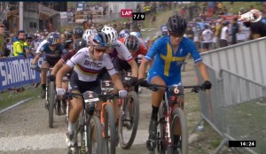 Pauline Ferrand Prevot is the fastest in the Les Gets Short Track