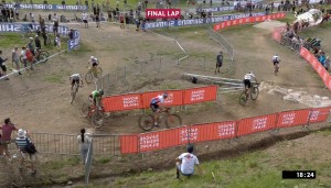 Mathias Fluckiger still dominates and wins the Les Gets Short Track