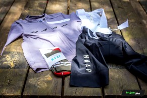 Probamos el maillot Evade Pro Base y el culotte Team Bib Evo de Maap: alta costura ciclista