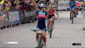 Evie Richards shows her power again to win the 2021 Snowshoe 2021 Short Track