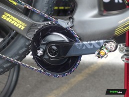 Nino Schurter uses SRAM prototype brakes in the Snowshoe World Cup