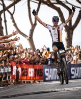 The Canyon Lux with which Andreas Seewald won the 2021 XCM World Championships