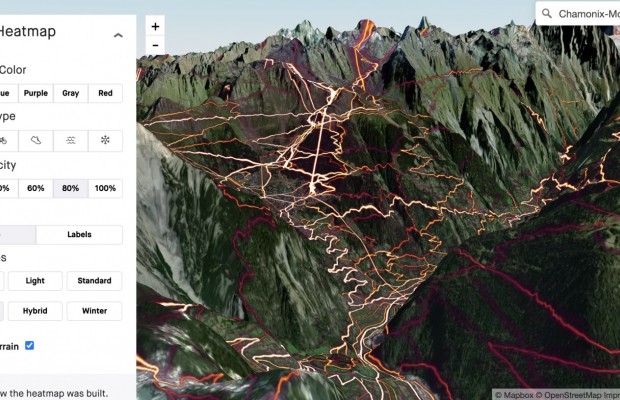 Strava adiciona 3D ao mapa de atividade global