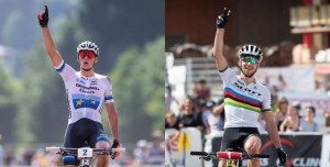 Nino Schurter vs Mathieu van der Poel: compare the best cyclists with the new feature from MTBDATA