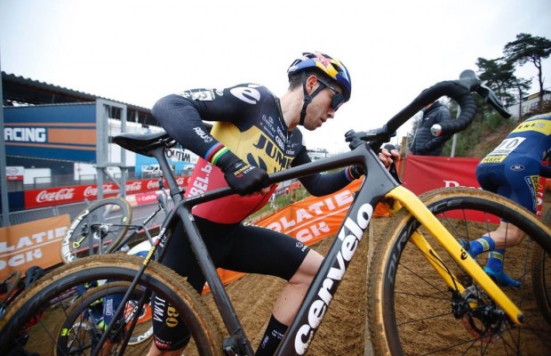 The Cervélo R5-CX on which Van Aert is dominating the cyclocross season