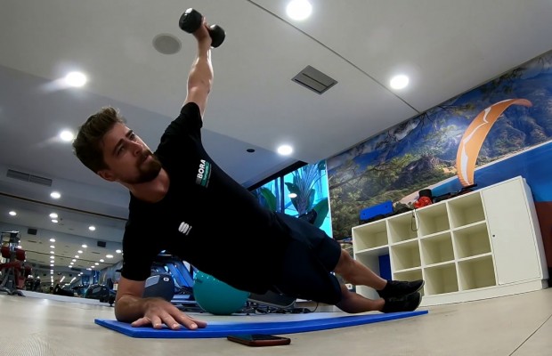 No Pain, No Gain, é assim que Peter Sagan treina o core