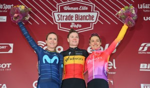 Podio Strade Bianche Donne 2022