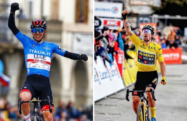 Pogacar y Roglic se desafían en la distancia ganando las etapas reinas de París-Niza y Tirreno