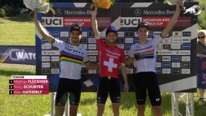 Fluckiger wins another epic battle against Nino Schurter in the Leogang World Cup