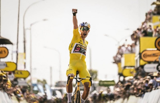 Exhibición de Wout van Aert y Jumbo-Visma en la 4ª etapa del Tour de Francia