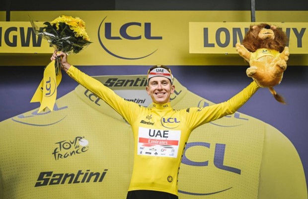 Tadej Pogacar ya viste de amarillo en el Tour de Francia