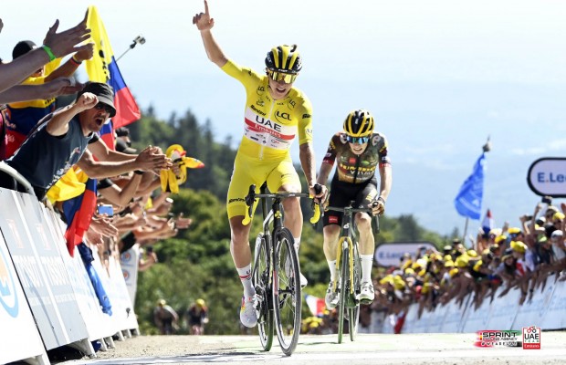 Mais uma vitória de etapa para Tadej Pogacar no Tour de France