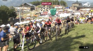 Alessandra Keller wins the Vallnord Short Track in an epic finish