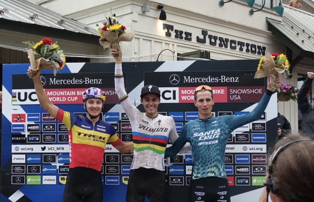 Vitória para Blevins e forte queda para Schurter na Copa do Mundo XCC de Snowshoe de 2022