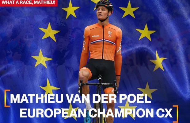 Mathieu van der Poel gana el campeonato de Europa de ciclocross por segunda vez consecutiva
