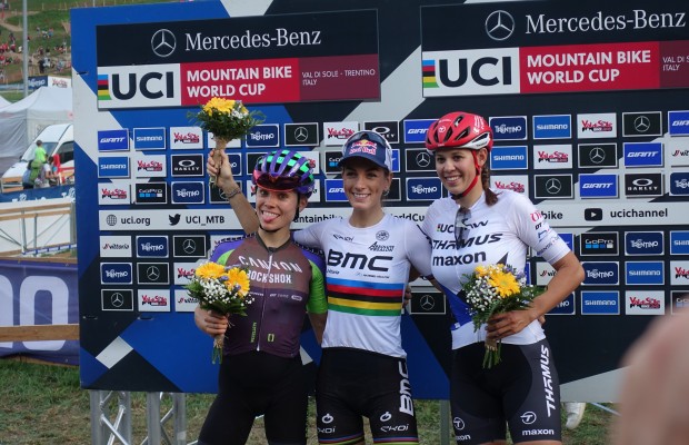 Pauline Ferrand-Prevot gana al sprint el último Short Track del año en Val Di Sole