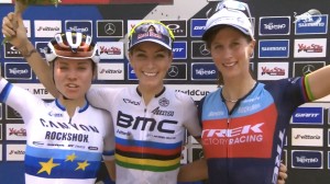 Pauline Ferrand-Prevot dominates and wins the 2022 Val di Sole XCO World Cup