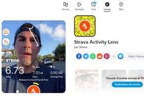 Strava and Snapchat team up to offer new augmented reality features