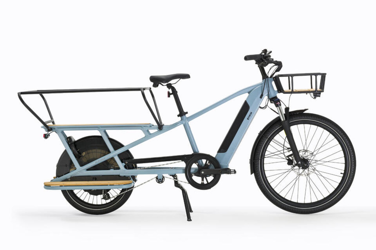 This Decathlon electric Cargo Bike can carry up to 170kg or 2 children