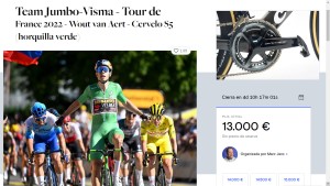 Jumbo-Visma is auctioning the bikes on which they have raced in 2022