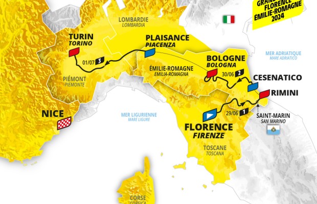El Tour saldrá desde Italia por primera vez en su historia