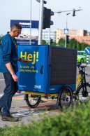 IKEA prueba con éxito una bici eléctrica de reparto con carga solar