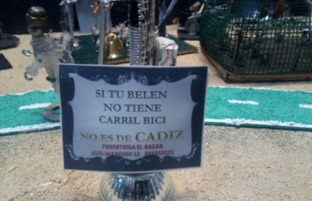 Este Belén de Cádiz con carril bici está conquistando a todos los ciclistas