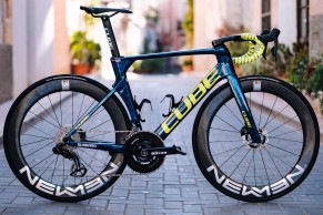 These are the spectacular Cube Litening Air and Aero C:68X 2023 from Intermarché-Circus-Wanty