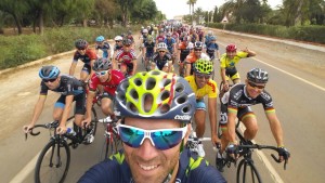 Evenepoel asks a fan not to follow his wheel