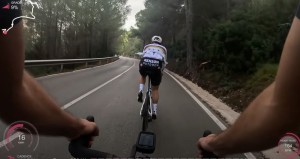 Evenepoel asks a fan not to follow his wheel