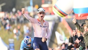 Van der Poel after winning the World Championships:
