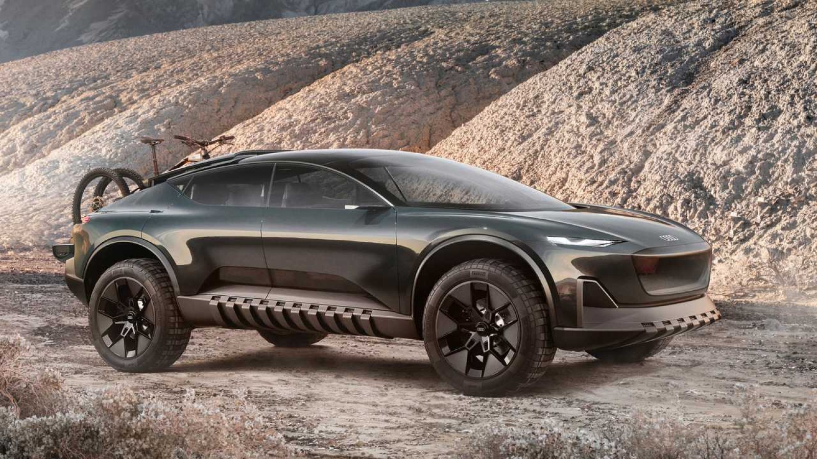 Audi Activesphere Concept, a 100 electric car designed for mountain biking