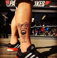 Tattoos of cyclists, do you need any ideas?