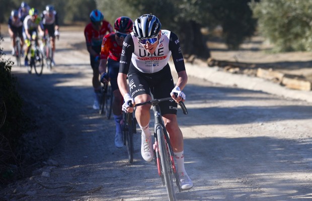 Great performance of Tadej Pogacar in the Clasica Jaen Paraiso Interior