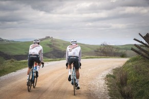 Denim design bib shorts return to the peloton