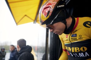 Jumbo-Visma's exclusive Lazer helmet for Paris-Roubaix 2023