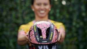 Jumbo-Visma's exclusive Lazer helmet for Paris-Roubaix 2023
